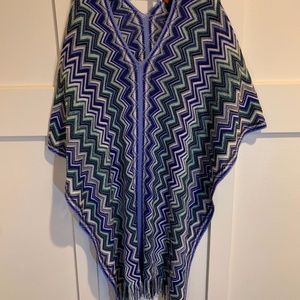 Womens Missoni Zig Zag Poncho